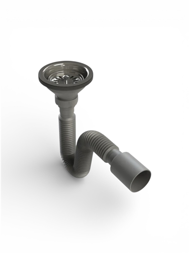 DONAU ÇÖPMAK GRİ KÖRÜKLÜ EVYE SİFON (PLS.V.D.) 100pcs